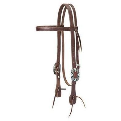 Weaver Leather Working Tack Southwest Rope Edge Straight Browband Headstall