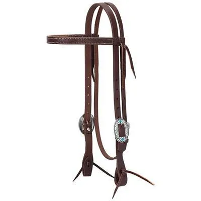 Weaver Leather Working Tack Feather Straight Browband Headstall