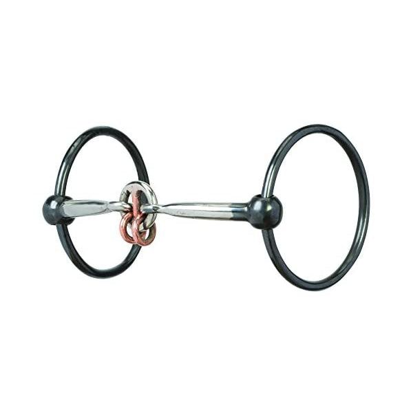 Weaver O Ring Smooth Lifesaver Snaffle Bit w/ Copper Rings