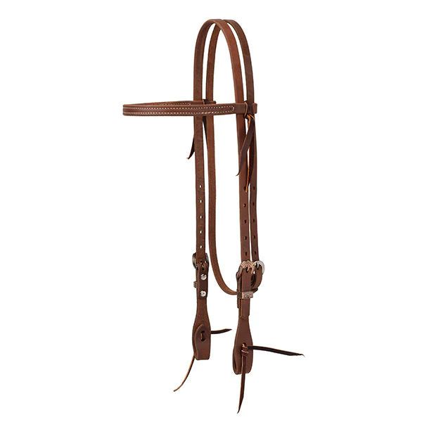 Weaver Protack Browband Headstall w/Designer Hardware - Saltlick Heel Buckle