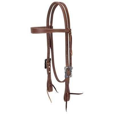 Weaver ProTack Oiled Premium Leather Slim Browband Headstall, 5/8"