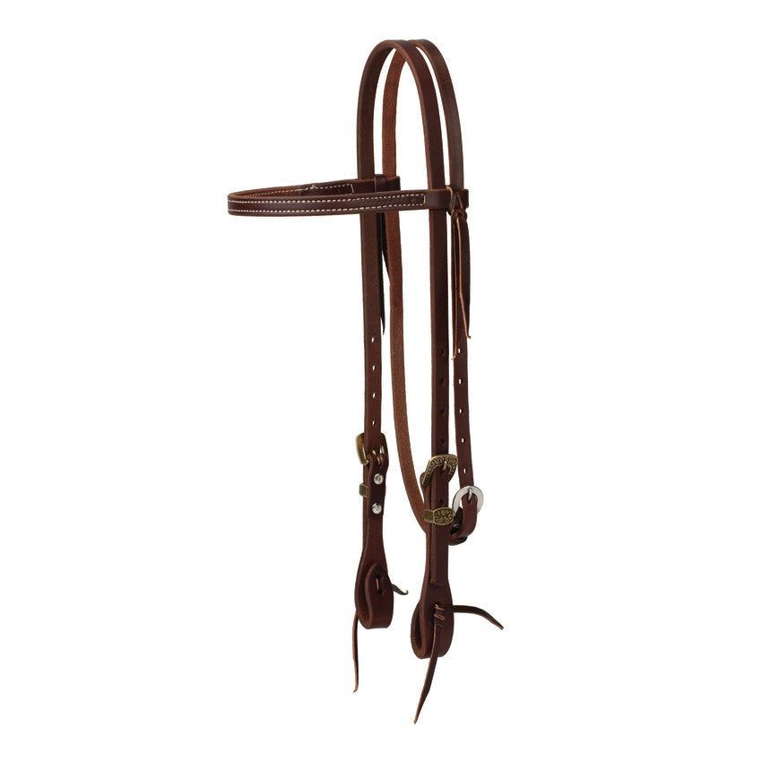 Weaver Working Tack Browband Headstall w/Designer Buckles - Vintage 31 Heel Buckle