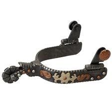 Weaver Leather Ladies Floral Filigree Rowl Spur - Black