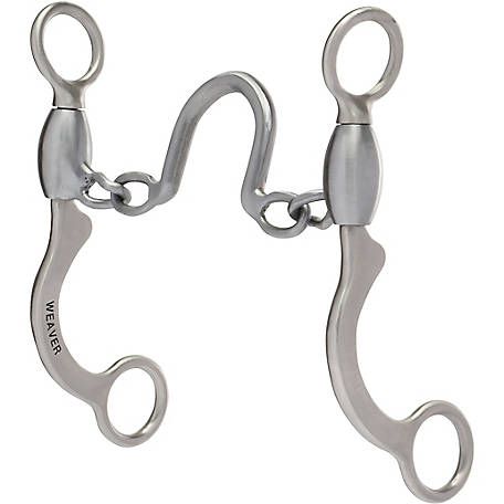 Weaver Leather Pro Series 5-1/2" Short Shank Bit Sweet Iron Chain Mouth with Medium Port