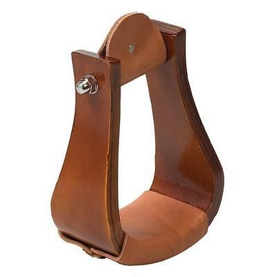 Weaver Leather Sloped Stirrup Wooden Roper with Leather
