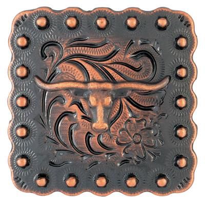 Weaver Leather Square Longhorn Berry Concho 1 1/4" AC