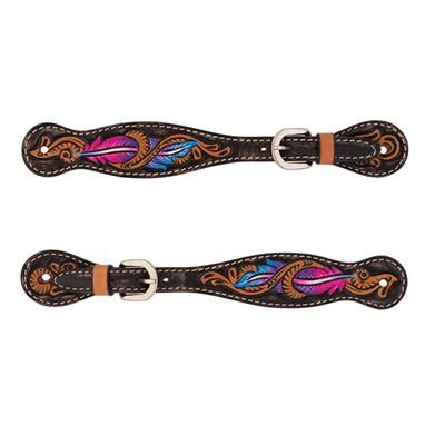 Weaver Leather Twisted Feather Ladies Spur Strap