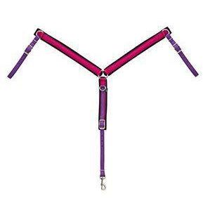 Weaver Pony Size Mosaic Two-Tone Breast Collar - Pink/Purple
