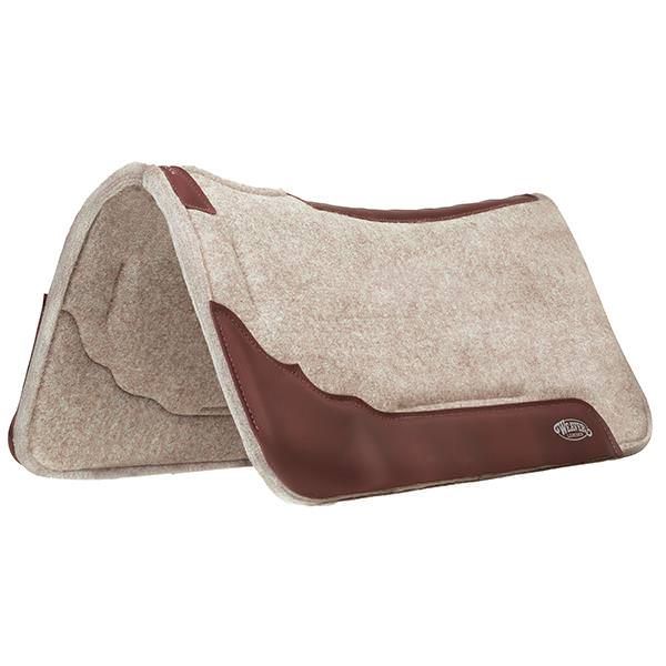 Weaver Synergy Contoured Wool Blend Felt Performance Saddle Pad w/Wool Blend Felt Liner - 33x32
