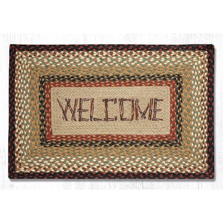 Welcome Oblong Patch Rug