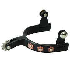 Weaver Leather Youth Flower Spot Rowel Spur BK