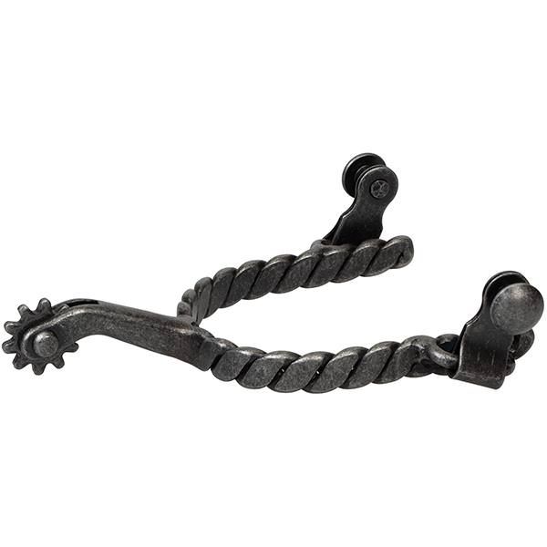 Weaver Womens Twisted Roping Spurs - Black