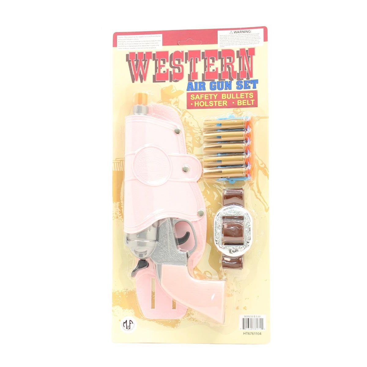 Western Air Gun Set Pink With Darts