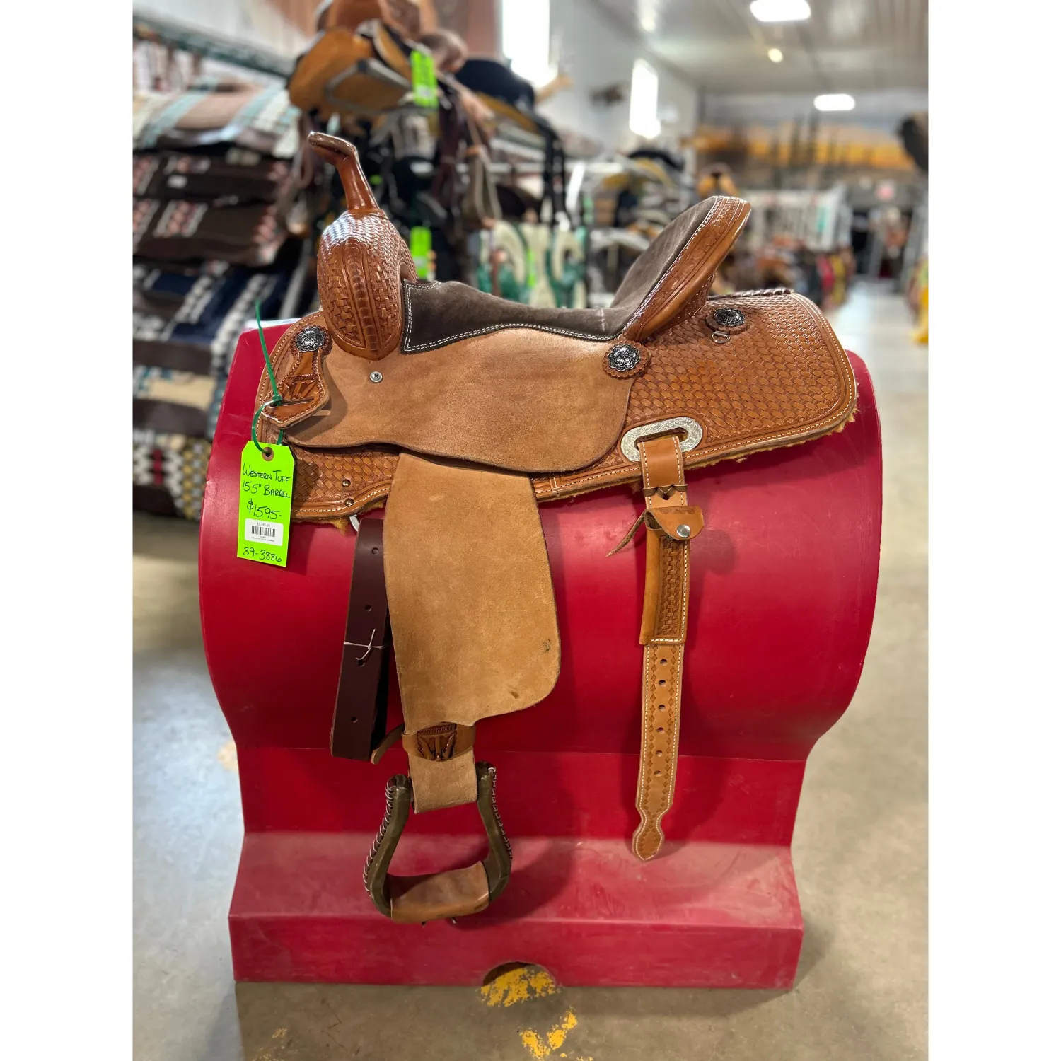 Western Tuff 15.5" Barrel Saddle
