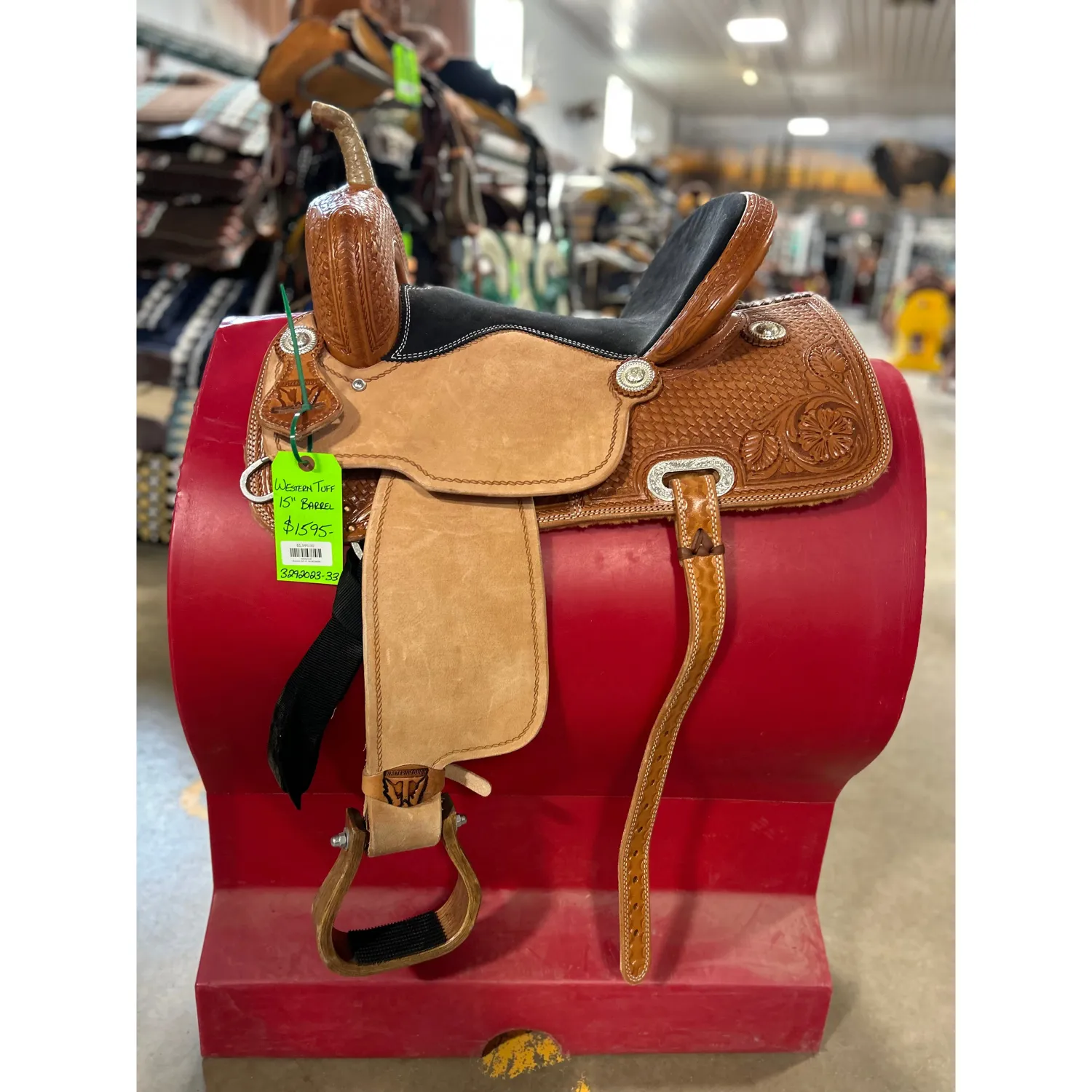 Western Tuff 15" Barrel Saddle