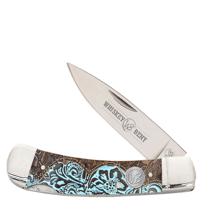 Whiskey Bent Tooled Country Lock Blade