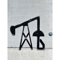Wilco Pump Jack Ornament Black