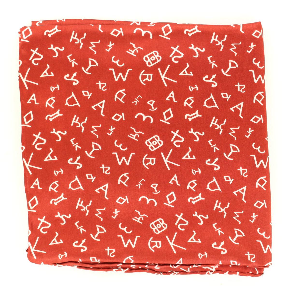 Wild Rag Branded Patterned 33x33 Burgundy