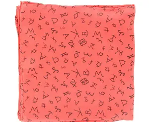WIld Rag Branded Patterned 33x33 Red