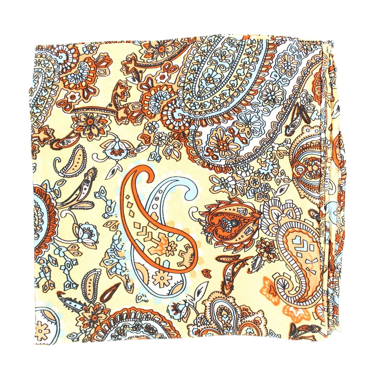 WIld Rag Paisley Patterned 33x33 Tan