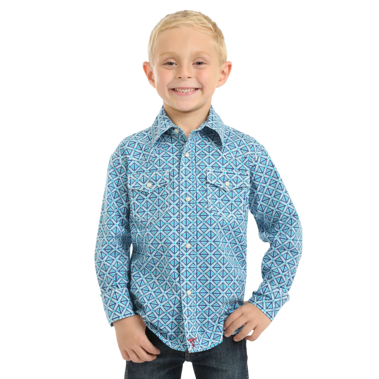 Wrangler Boy's Retro LS Shirt - BVR346M