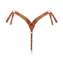 Weaver Rough Out Russet Harness Leather Roper Breast Collar