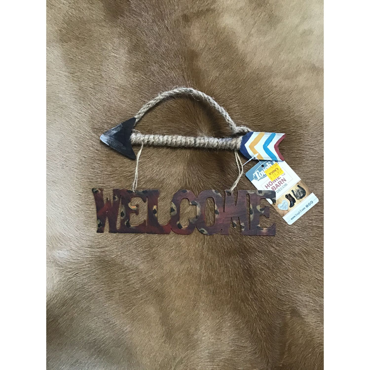 Welcome Sign Arrow