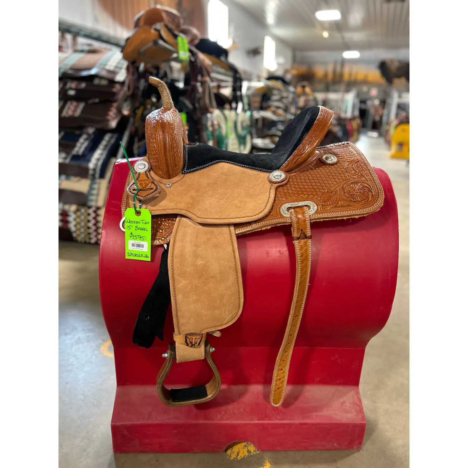 Western Tuff 15" Barrel Saddle FINAL SALE
