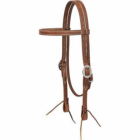 Weaver ProTack Oiled Browband Headstall, 3/4"
