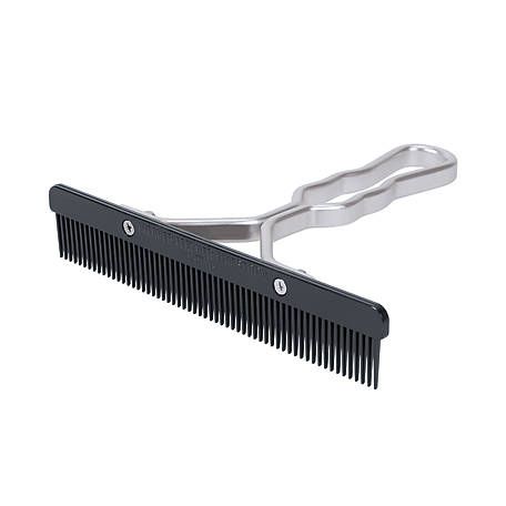 Weaver Show Comb with Aluminum Handle and Replaceable Plastic Blade - Black
