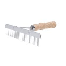 Weaver Skip Tooth Comb with Wood Handle