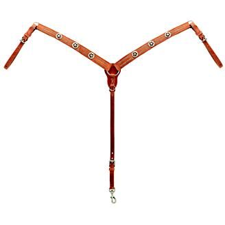 Weaver Texas Star Herman Oak Leather Tapered Breast Collar