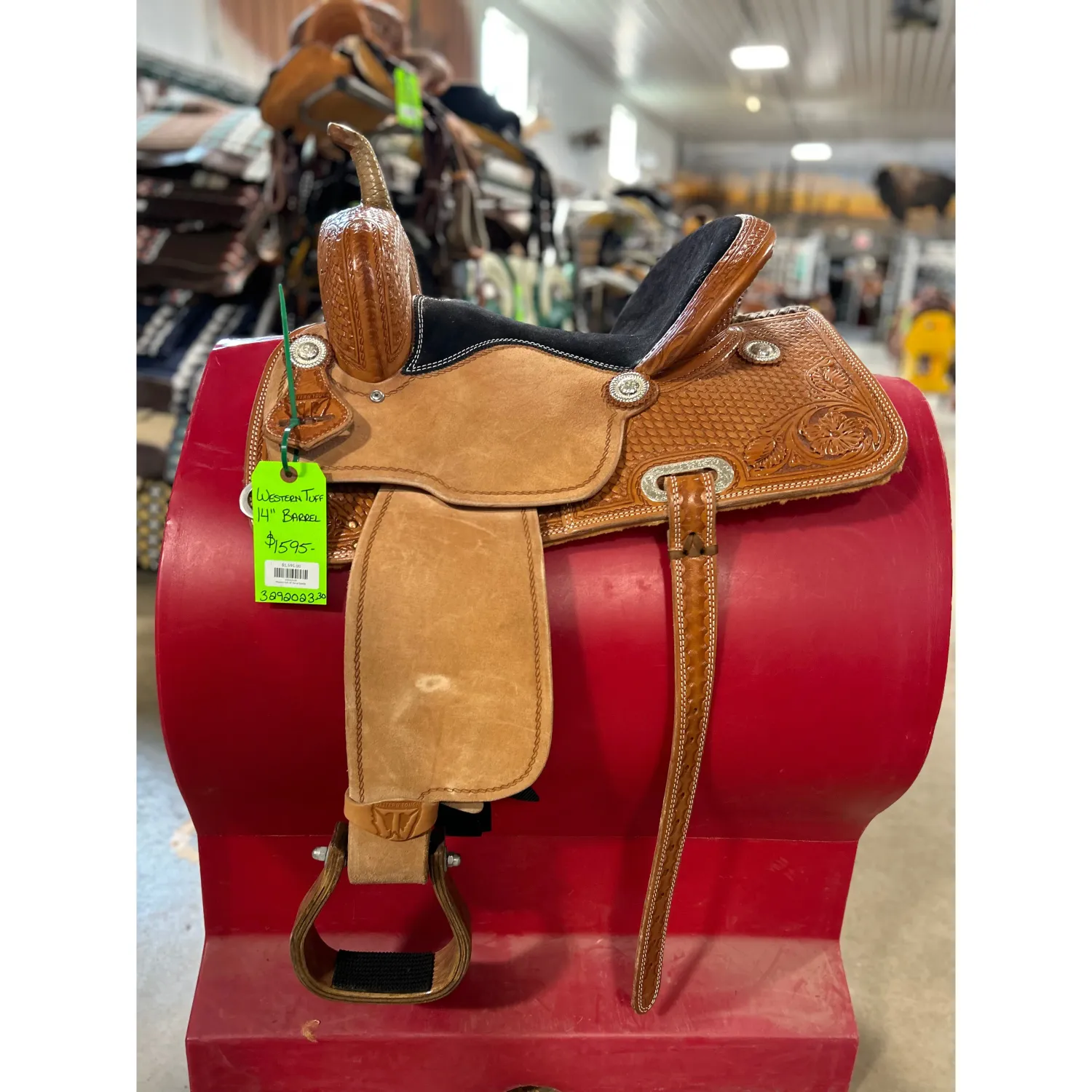 Western Tuff 14" Barrel Saddle - 3292023-30