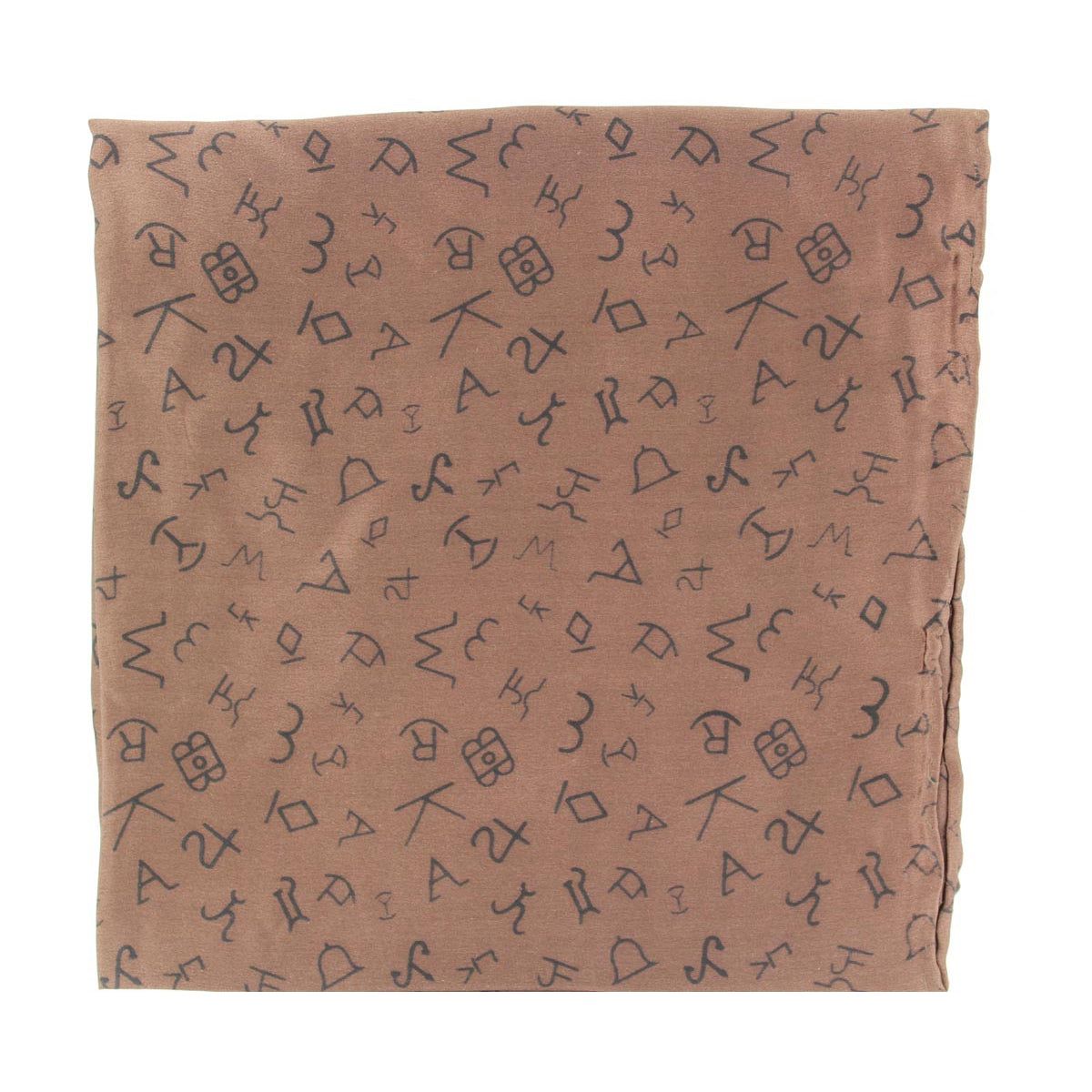 Wild Rag Branded Patterned 33x33 Brown
