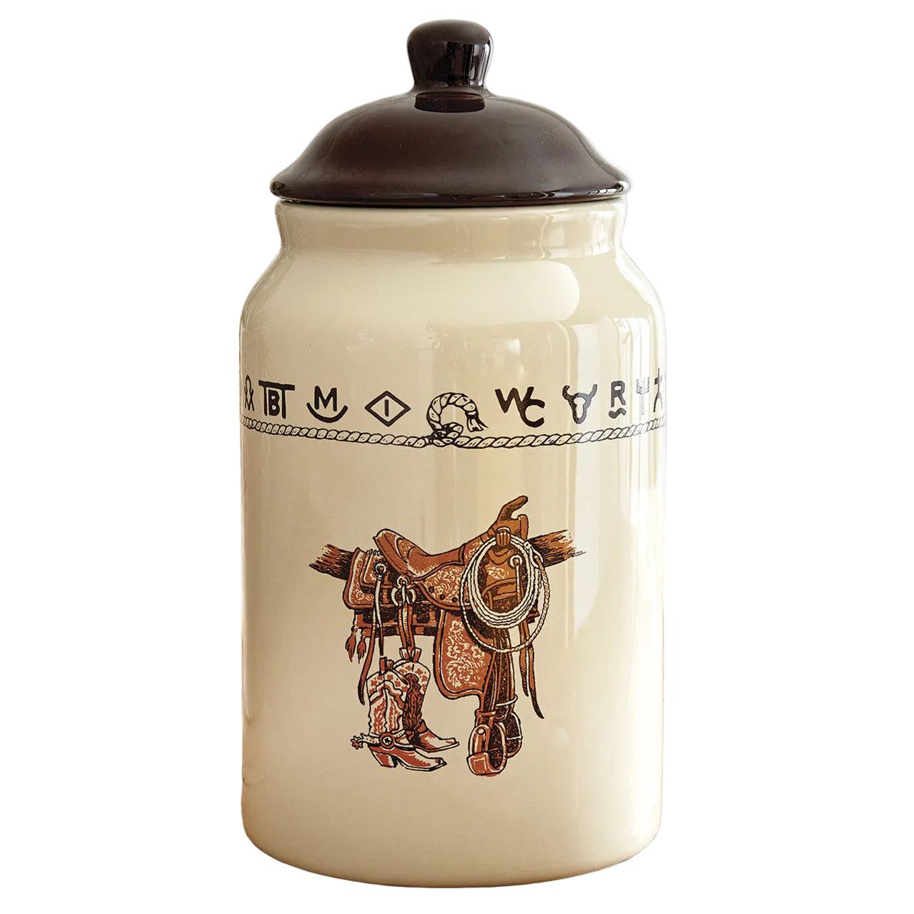 West Creation Boots &amp; Saddle Ceramic Canister