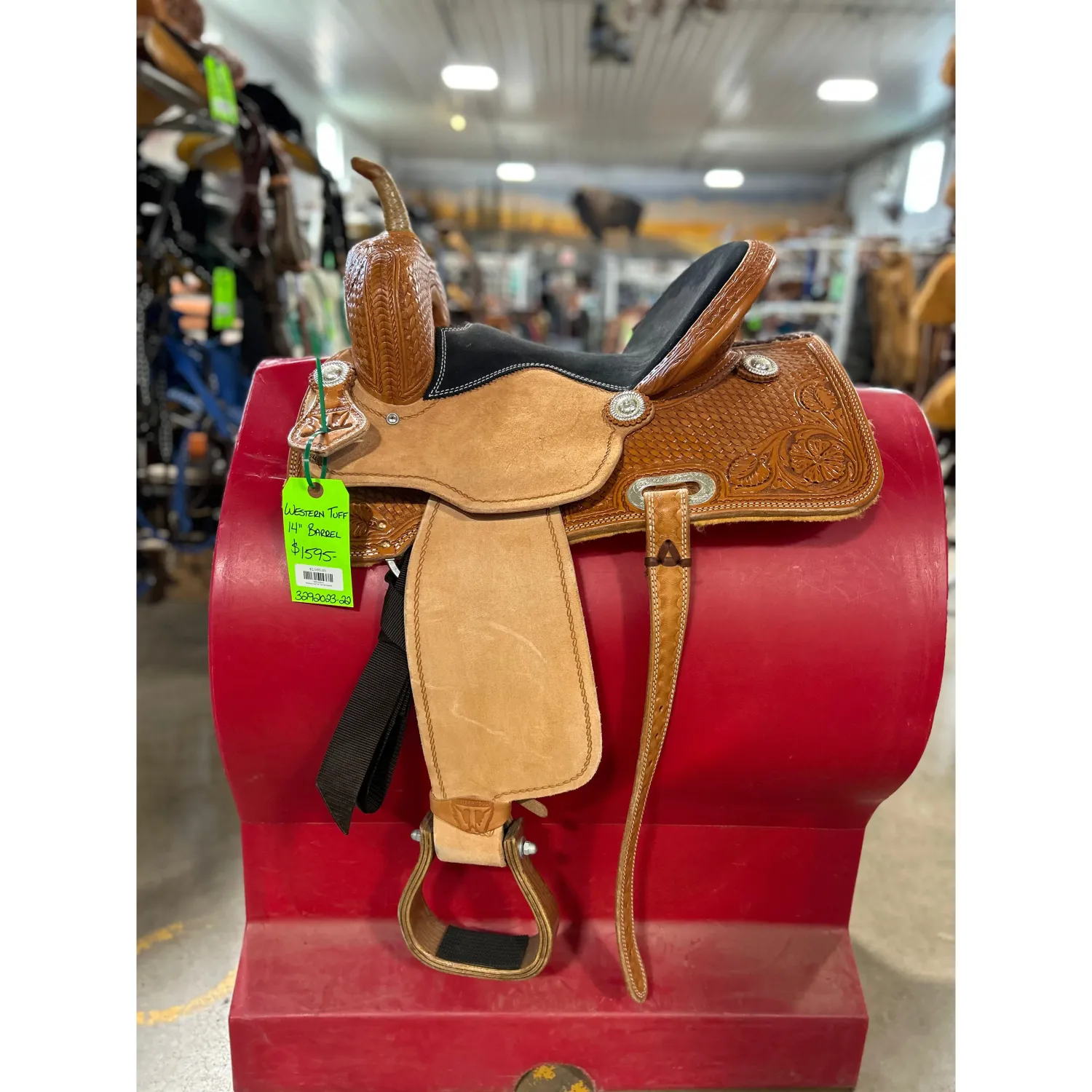 Western Tuff 14" Barrel Saddle - 3292023-22