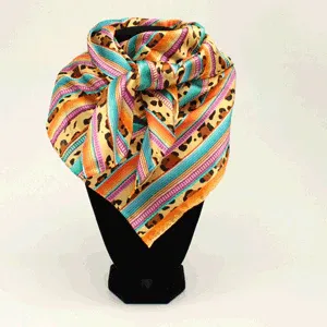 Wild Rag 33x33 Stripe Leopard