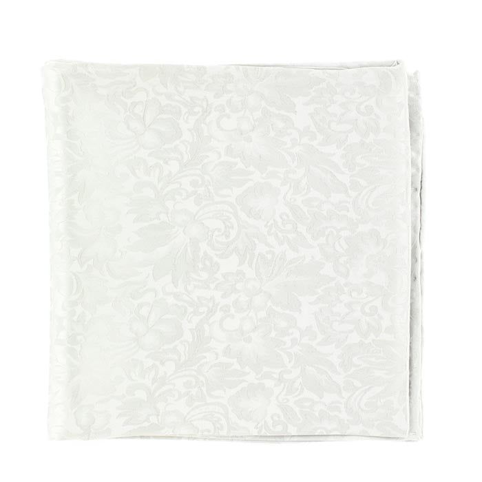 Wild Rag Jacquared Patterned 33x33 Silver