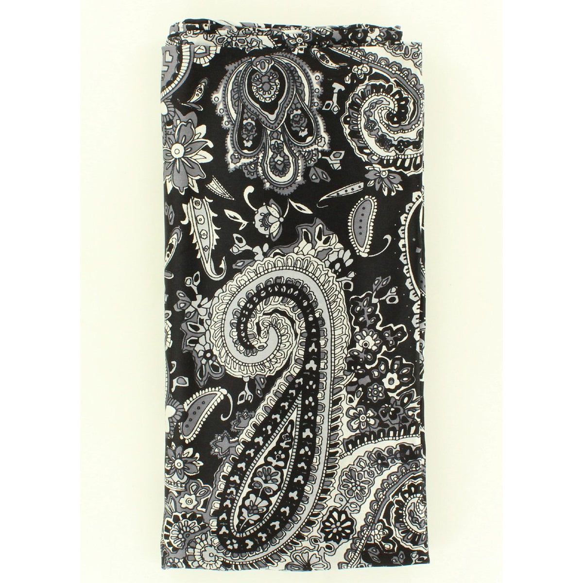 Wild Rag Large Paisley Patterned 42x42 Black