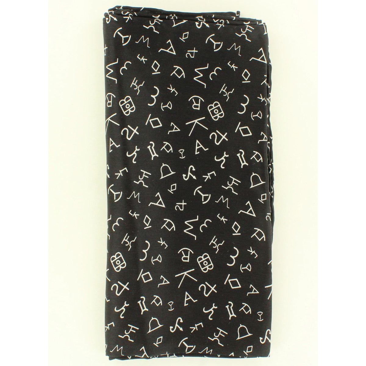 Wild Rag Large Branded Patterned 42x42 Black