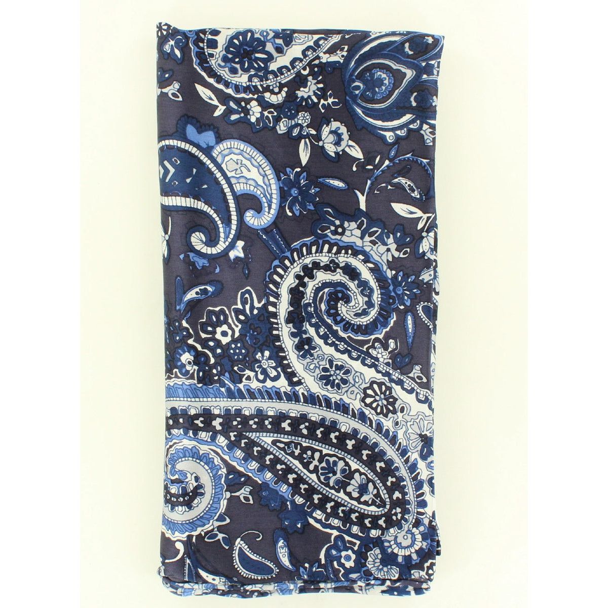Wild Rag Large Paisley Patterned 42x42 Blue