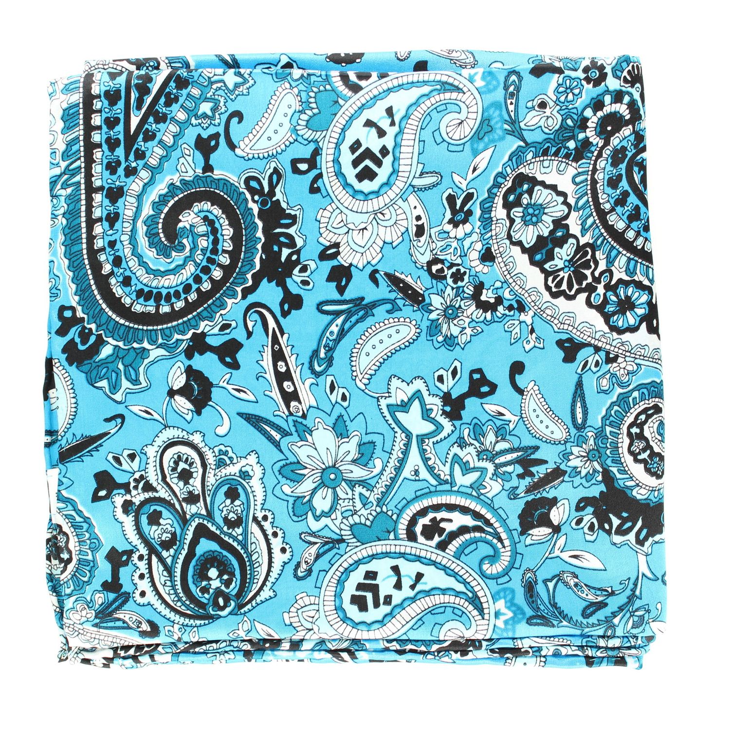 WIld Rag Paisley Patterned 33x33 Turquoise