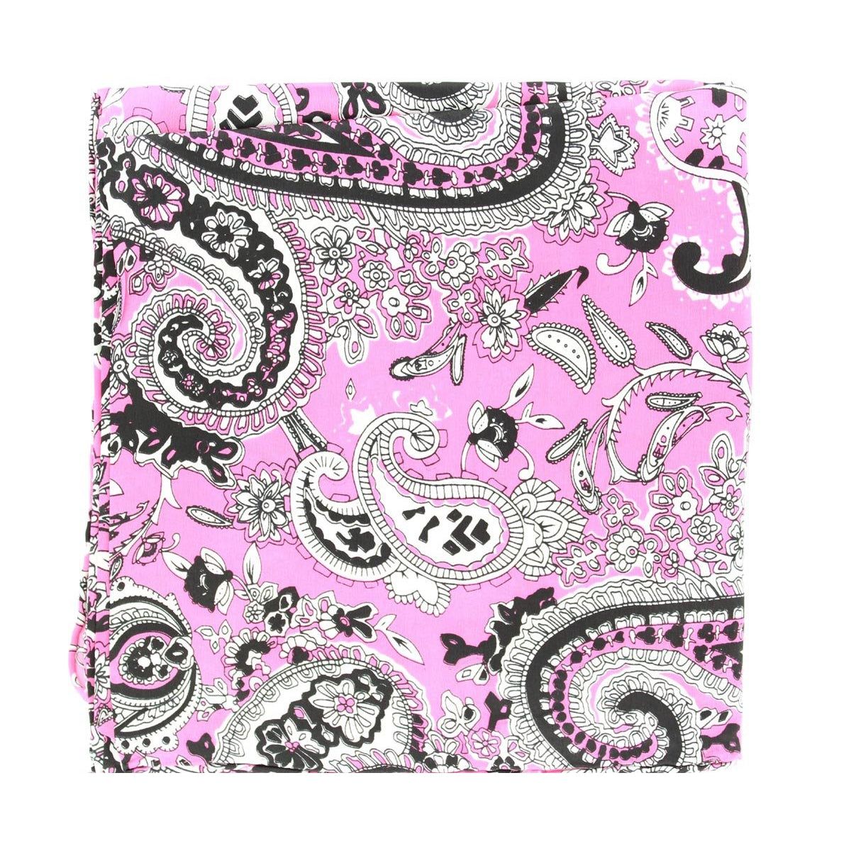 WIld Rag Paisley Patterned 33x33 Hot Pink