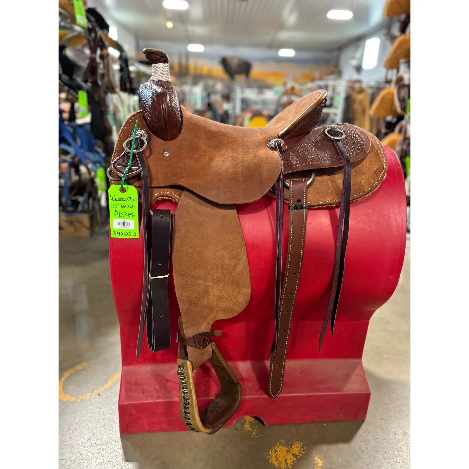 Western Tuff 16" Ranch Saddle FINAL SALE