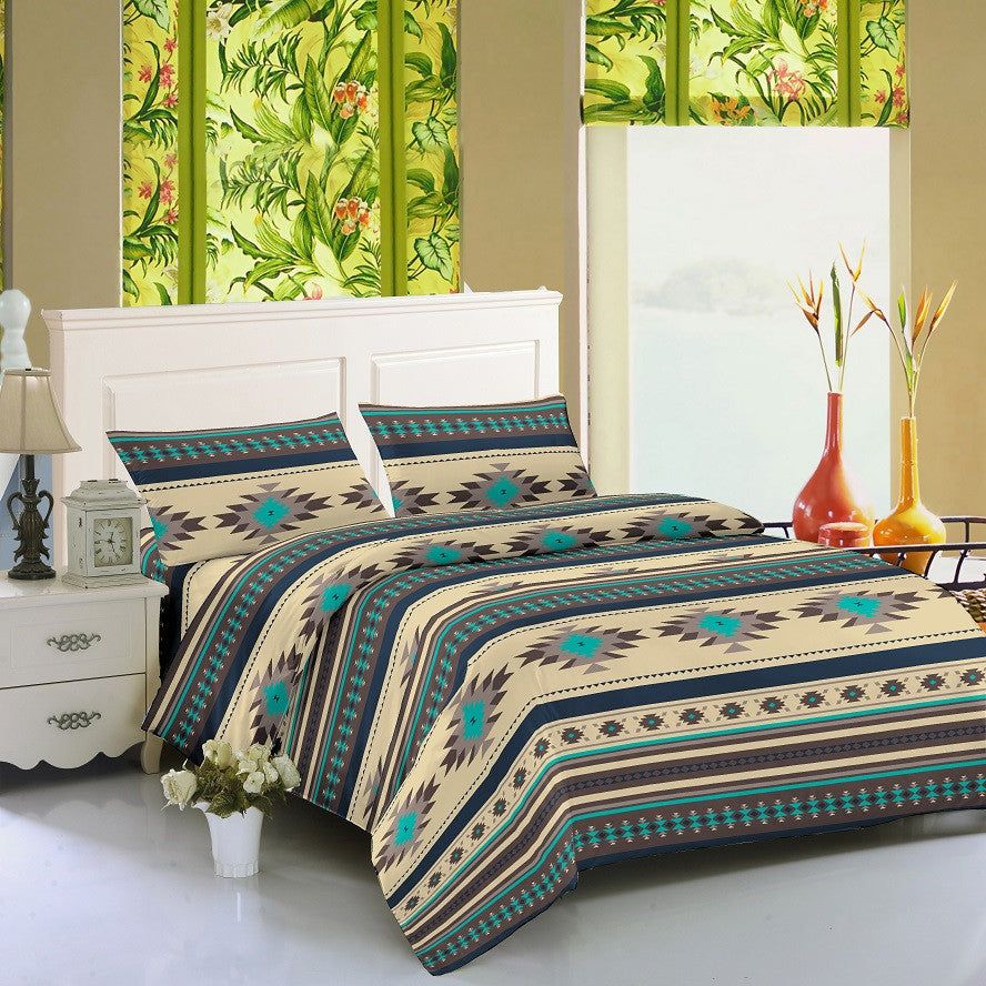 Western Varieties 4-Pc Queen Sheet Set - Oregon Trail