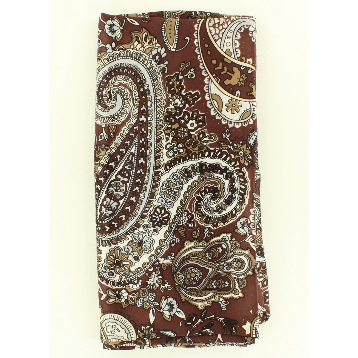 Wild Rag Large Paisley Patterned 42x42 Brown