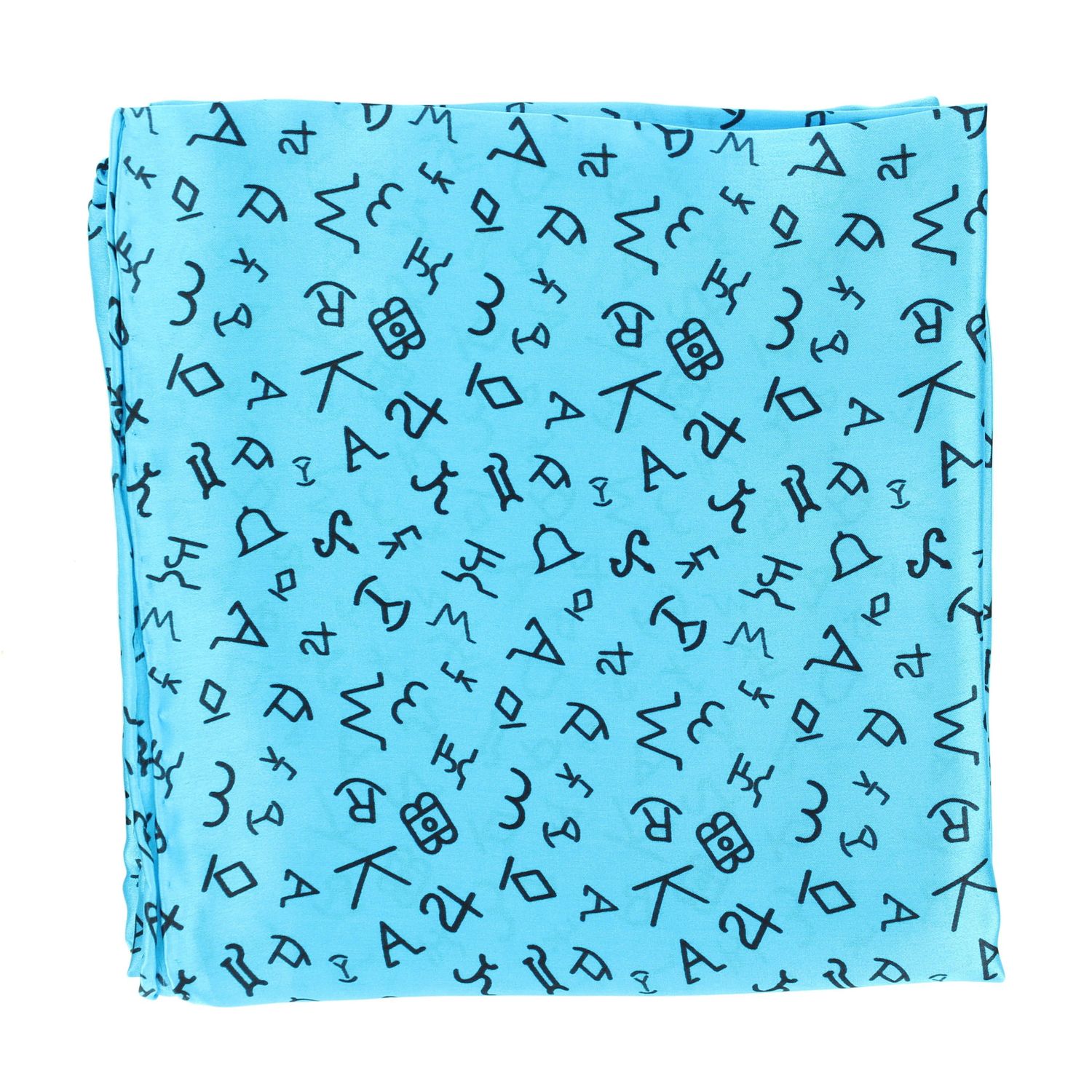 Wild Rag Branded Patterned 33x33 Turquoise