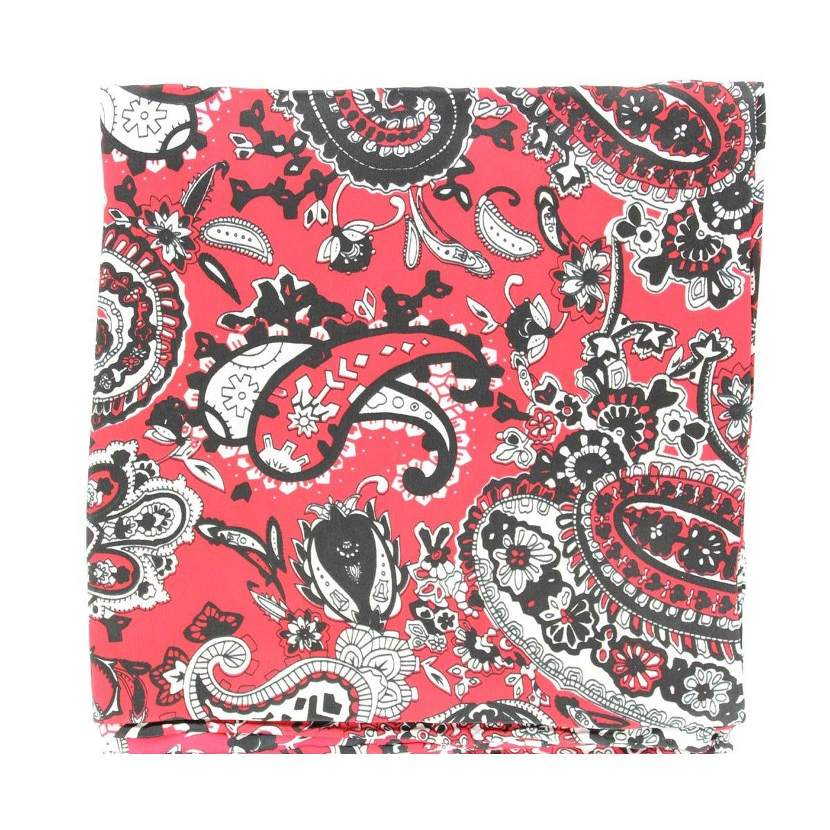 WIld Rag Paisley Patterned 33x33 Red