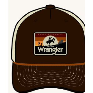 Wrangler Sunset Cap- Dark Brown/ Stone