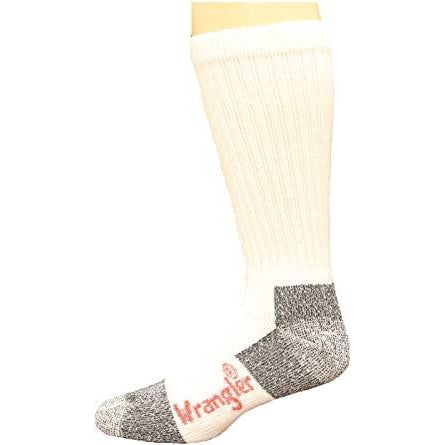 Wrangler Mens Riggs Cotton Work Crew - 2PK - White